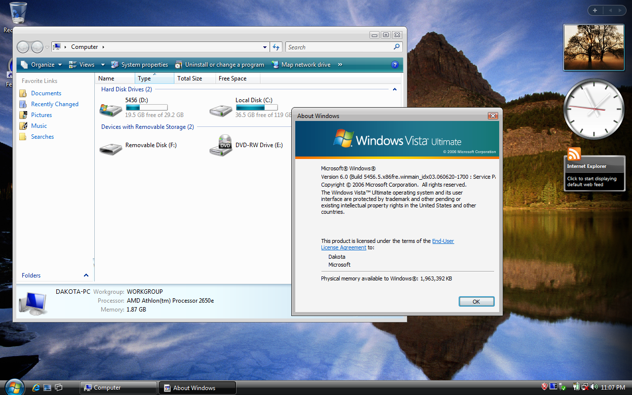 Windows vista beta, RC1, RC2 users upgrade to final release