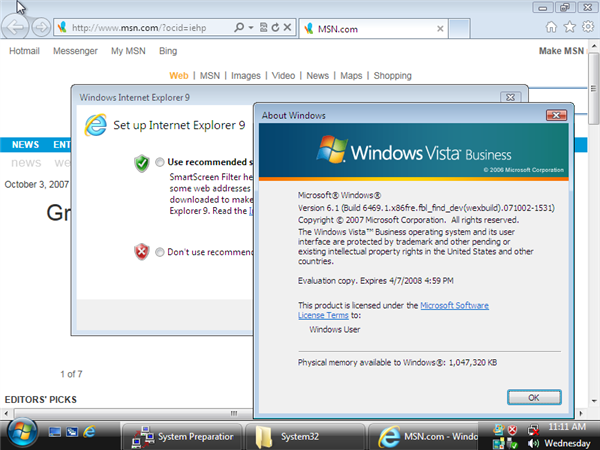 Internet Explorer 9 Vista Forum