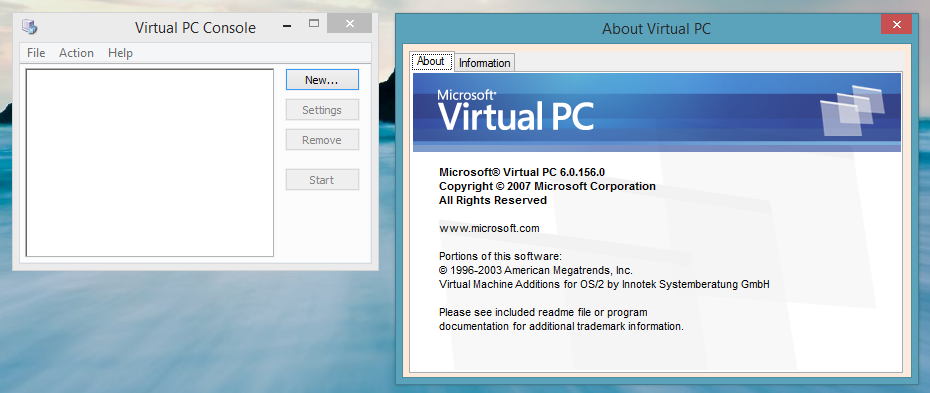 Microsoft Virtual Pc 2014