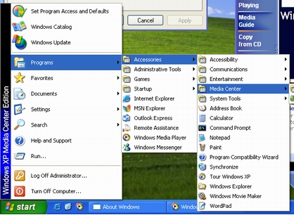 peanuts 9:45 trap Windows XP Freestyle" inside Windows XP classic start menu - BetaArchive