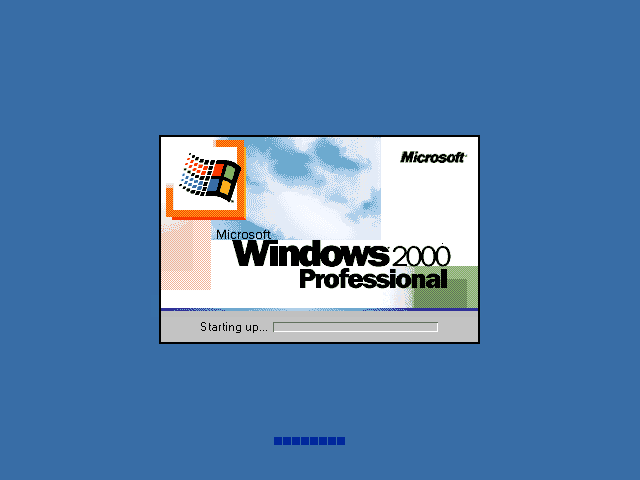 Ongoing project] Windows 2000 beta3 bootscreen on RTM - BetaArchive