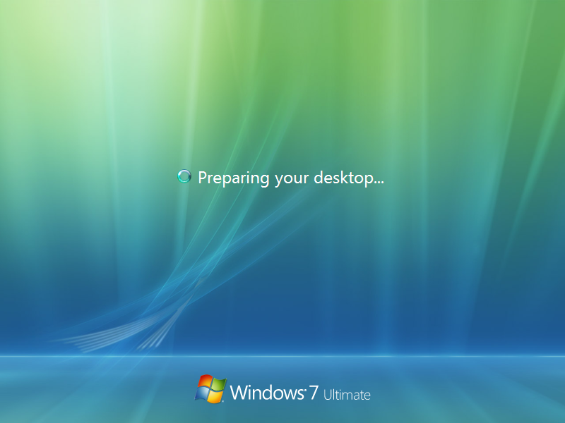 File:Windows 7 Build 6608 preparing desktop.png