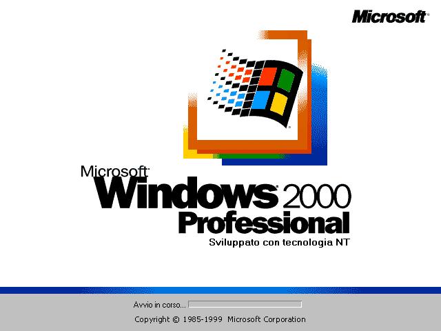 File:Windows 2000 - International Boot Screens Italian - Pro.jpg