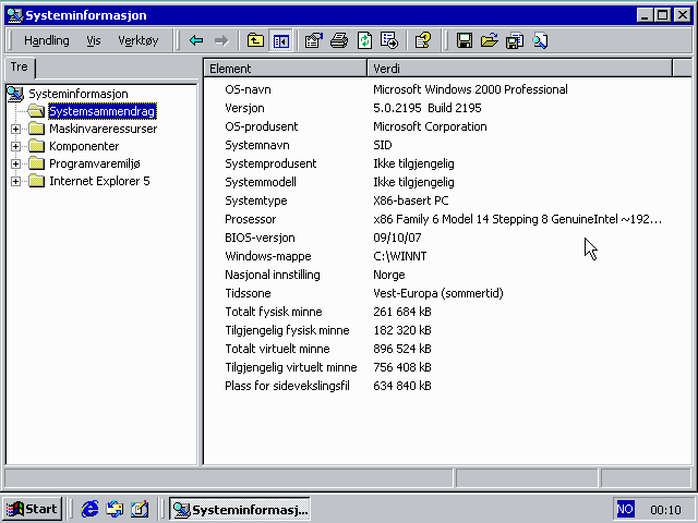 File:Windows 2000 Build 2195 Pro - Norwegian Parallels Picture 32.png