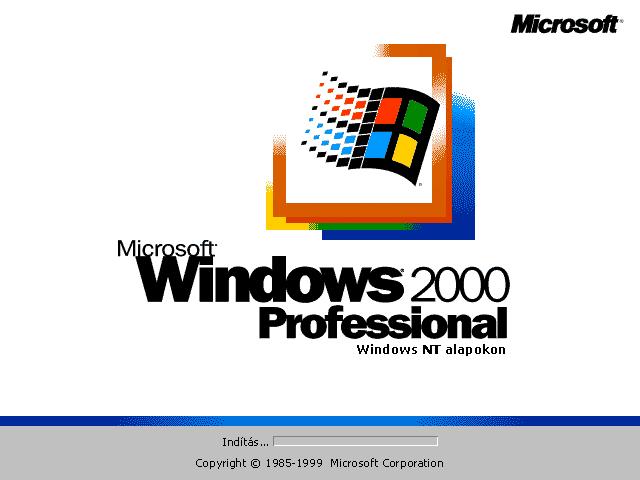 File:Windows 2000 - International Boot Screens Hungarian - Pro.jpg