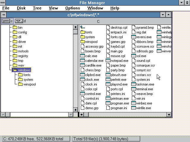 File:Windows NT 10-1991 - 38 - File Manager.png