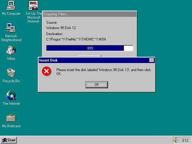 File:Windows 95 Build 950A OSR1.5 on 31 floppies Setup52.png