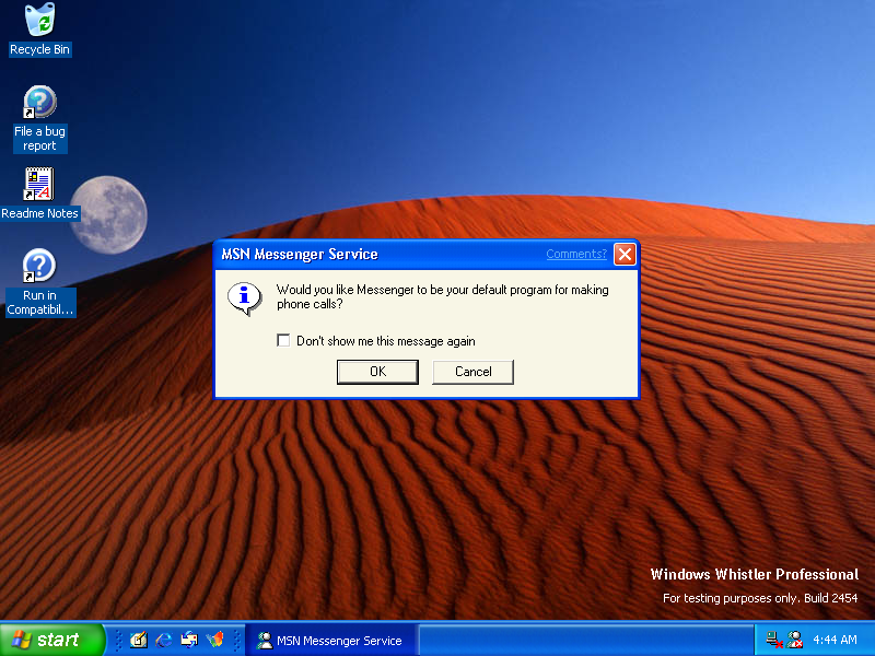 File:Windows Whistler 2454 Professional 1st boot.png