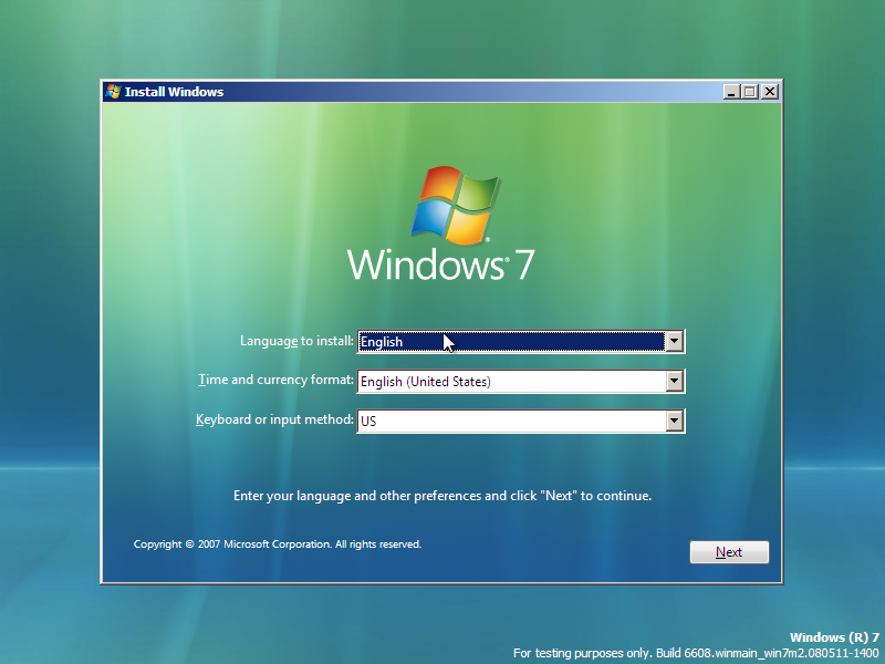 File:Windows 7 Build 6608 setup screen 2.png