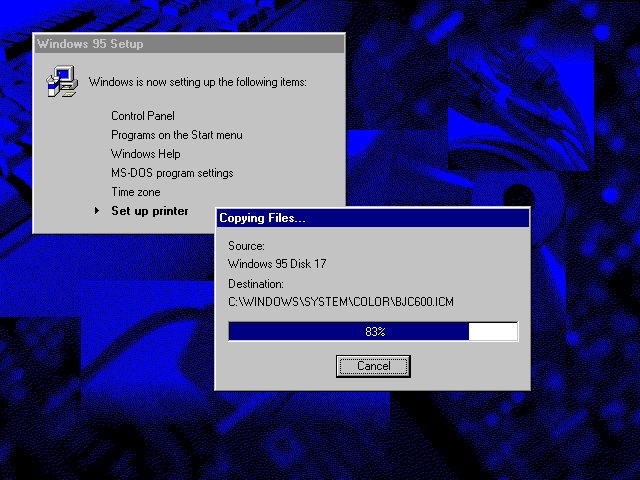 File:Windows 95 Build 950A OSR1.5 on 31 floppies Setup16.png