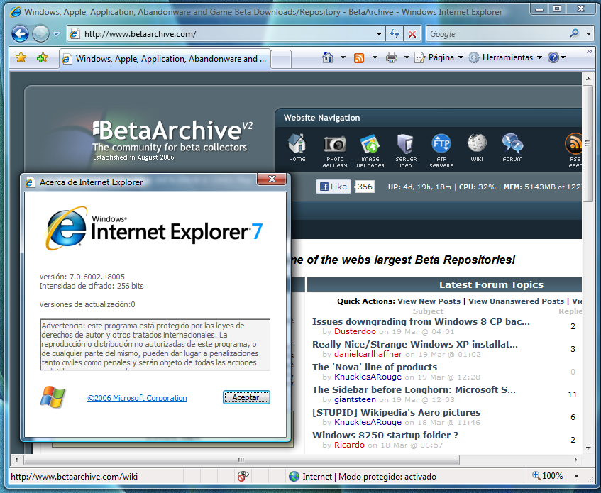 Internet Explorer 7 Betaarchive Wiki