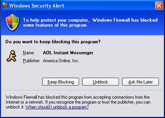 [GRAPHIC: Windows Security Alert]
