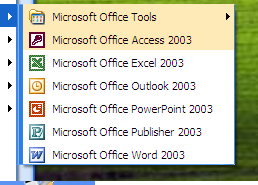 File:Microsoft Office 2003 build 5207 application list.png