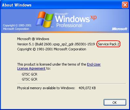 [GRAPHIC: About Windows dialog box]