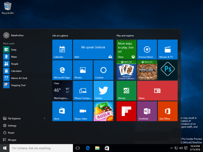File:Windows 10 Build 10587.png
