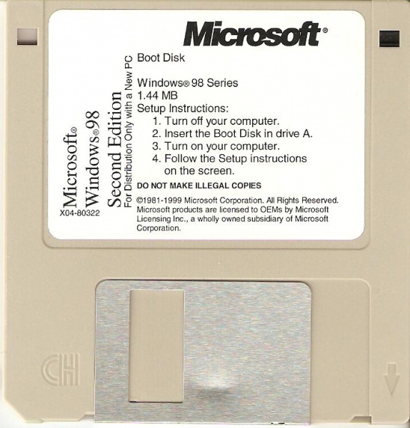 File:Windows 98 SE OEM Boot Disk.jpg