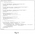"FIG. 8 is an example of XML code for content-index declaration in a schema" (Source: US7590654B2 patent)[49]