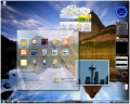 Sidebar and gadgets on the build 5342 desktop