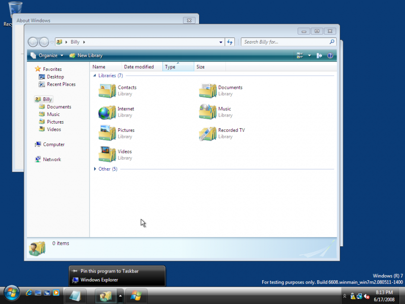 File:Windows 7 Build 6608 jumplist.png