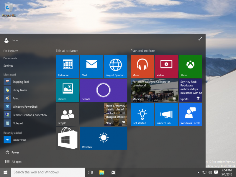 File:Windows 10 Build 10074.png