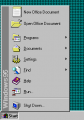 Start menu in Windows 95