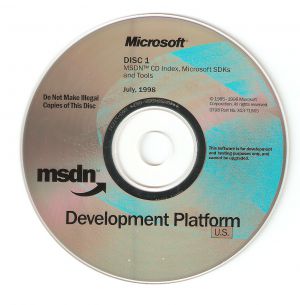 MSDN July 1998 Disc 1.jpg