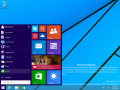 Start menu in Windows 10 (in development)