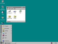 Windows Classic as it appears in Windows 95