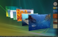 Flip 3D (Win+Tab) in Windows Vista.