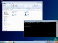 File Explorer (new Ribbon UI) and the Command Prompt