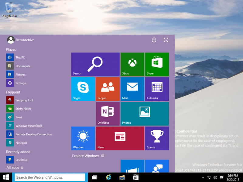 File:Windows 10 Build 9909.png